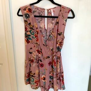 Xhilaration floral Romper w/ Shorts,  Size Small